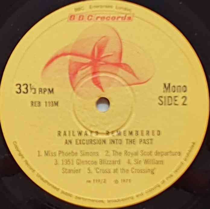REB 119 Railways remembered Various from the BBC records and Tapes library Label